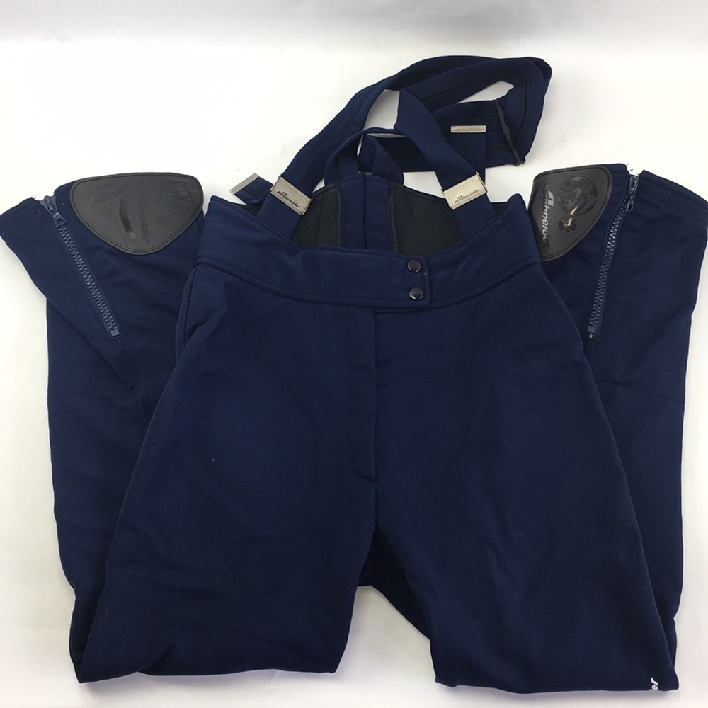Schneider Hosen Vintage Padded Flare Ski Bib Pants